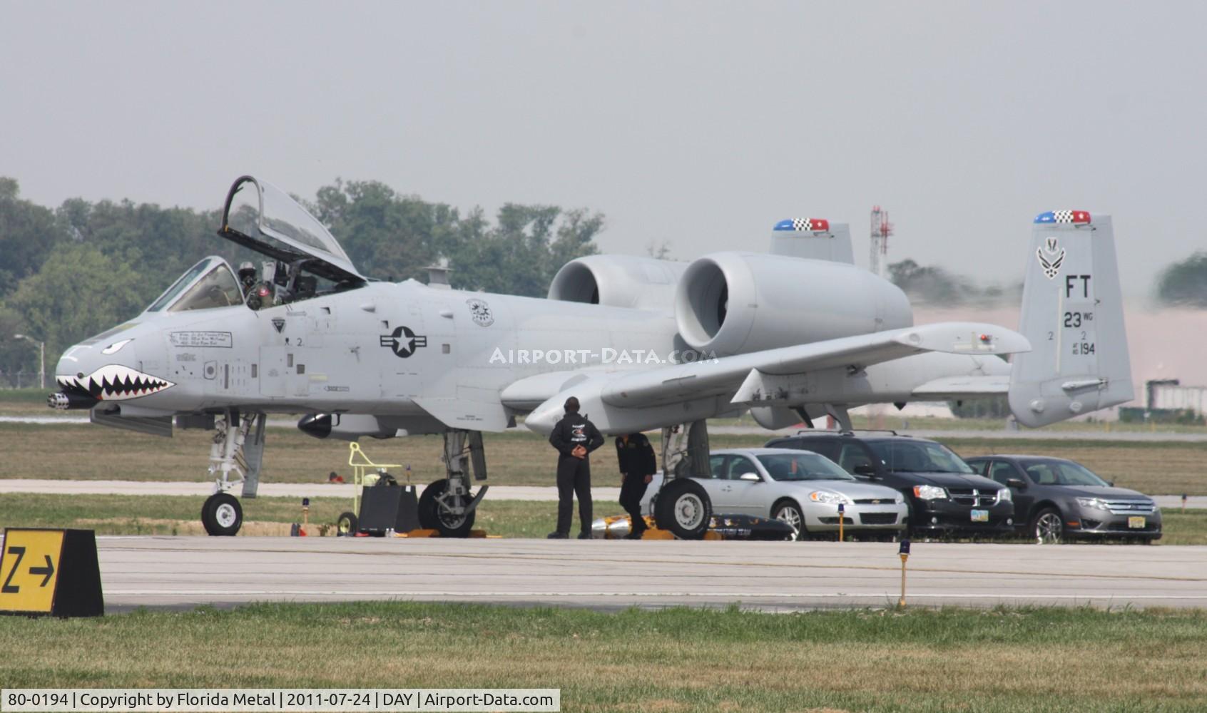 80-0194, 1980 Fairchild Republic A-10C Thunderbolt II C/N A10-0544, Wart Hog