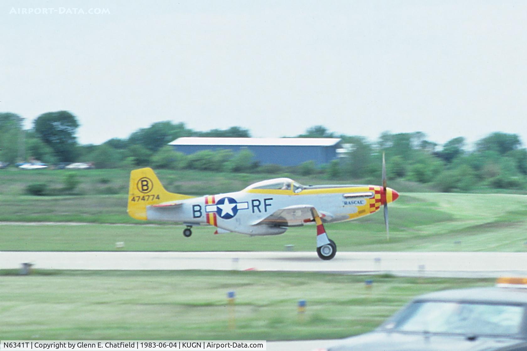 N6341T, 1944 North American P-51D Mustang C/N 44-74774, On departure for the show