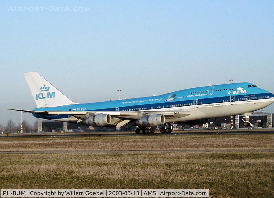 PH-BUM, 1979 Boeing 747-206B (SUD) C/N 21659, Landing on Schiphol Airport Amsterdam