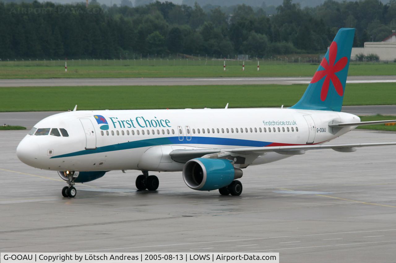 G-OOAU, 2001 Airbus A320-214 C/N 1637, Charter from UK