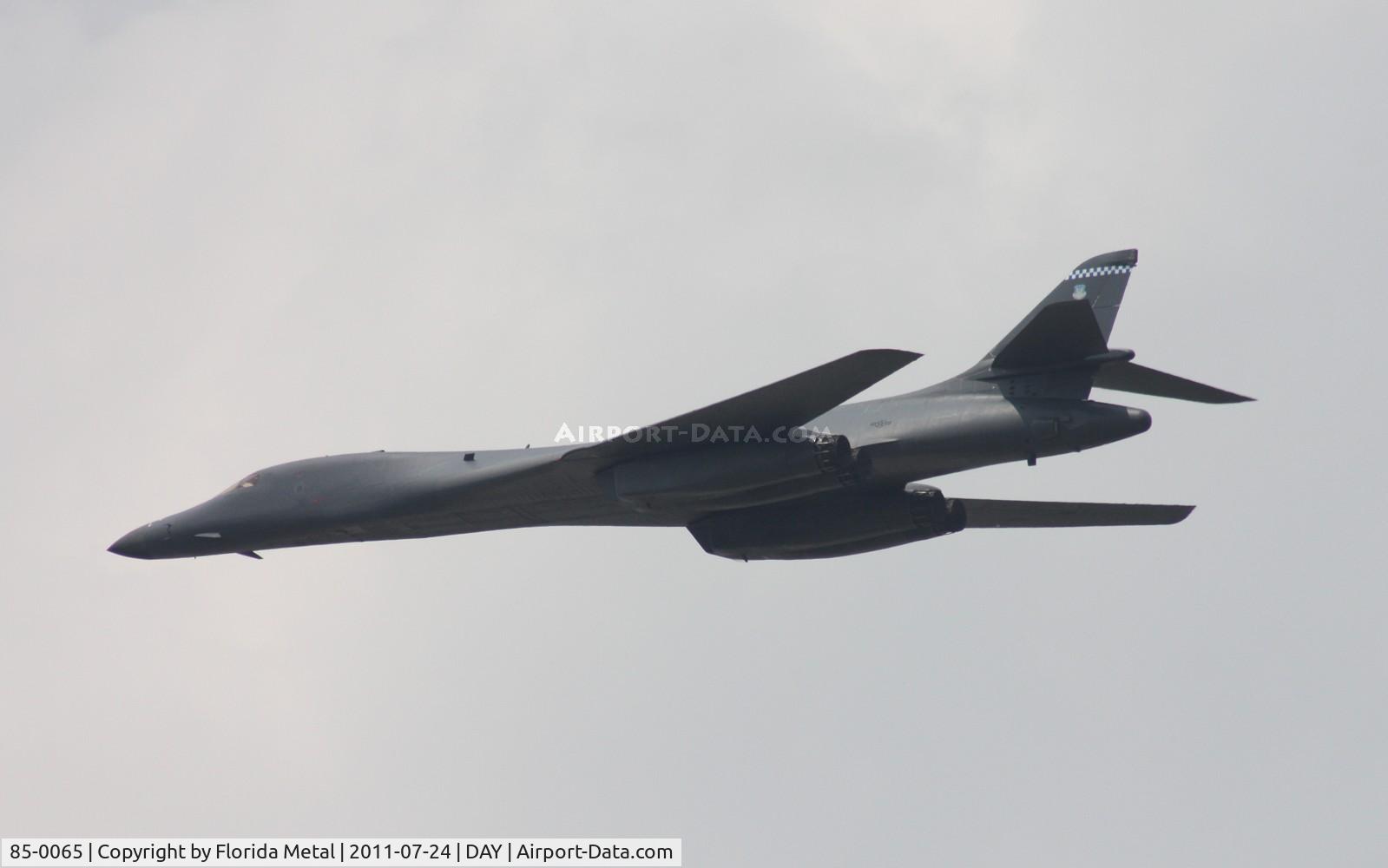 85-0065, 1985 Rockwell B-1B Lancer C/N 25, B-1 3rd pass