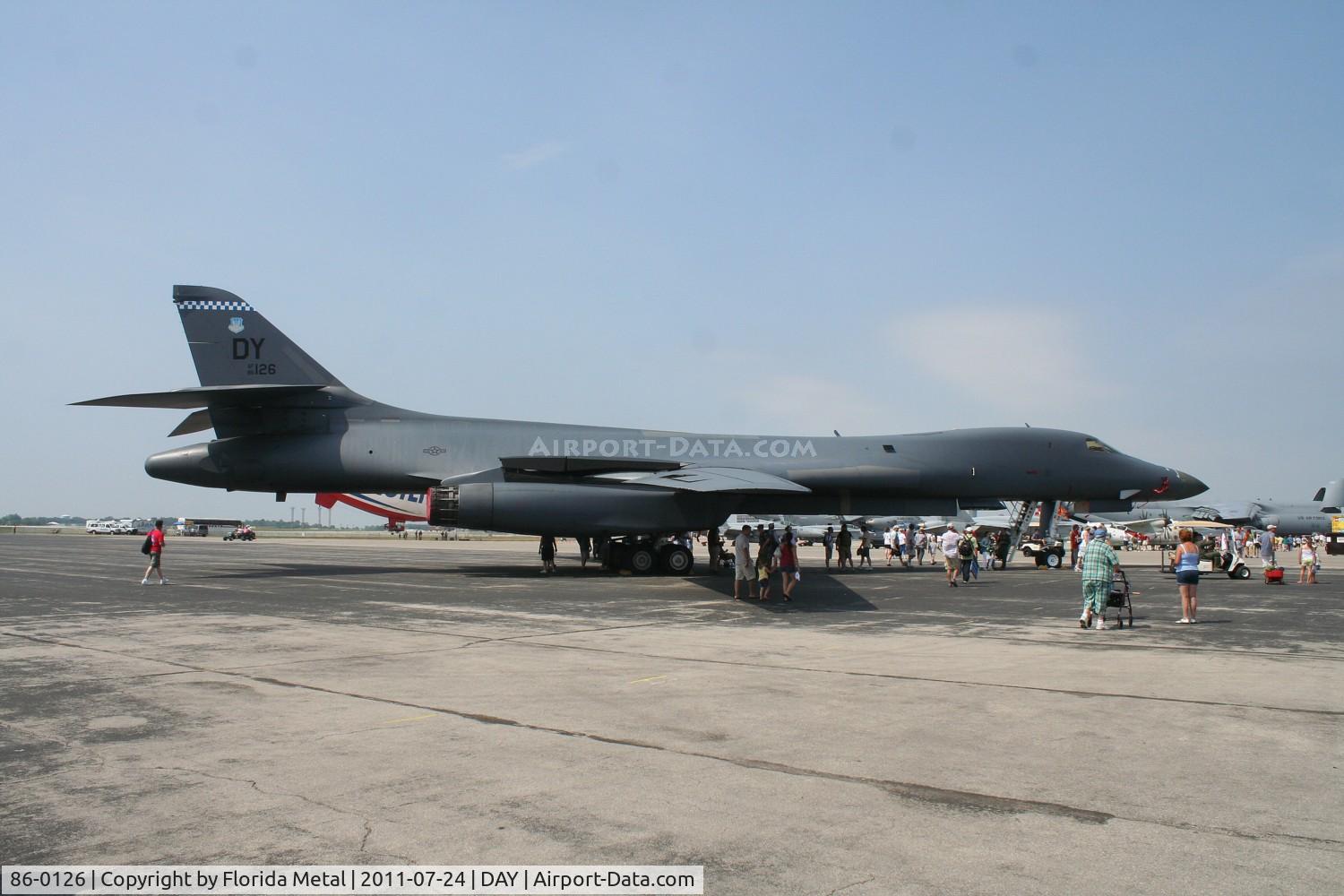 86-0126, 1986 Rockwell B-1B Lancer C/N 86, B-1B on static
