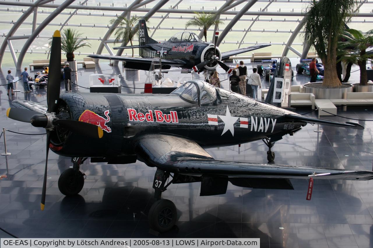 OE-EAS, 1945 Vought F4U-4 Corsair C/N 9149, at Homebase - Hangar 7
