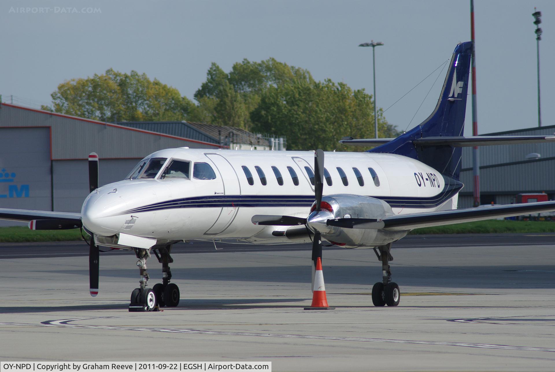 OY-NPD, 1994 Fairchild SA-227DC Metro 23 C/N DC-865B, Parked at Norwich.