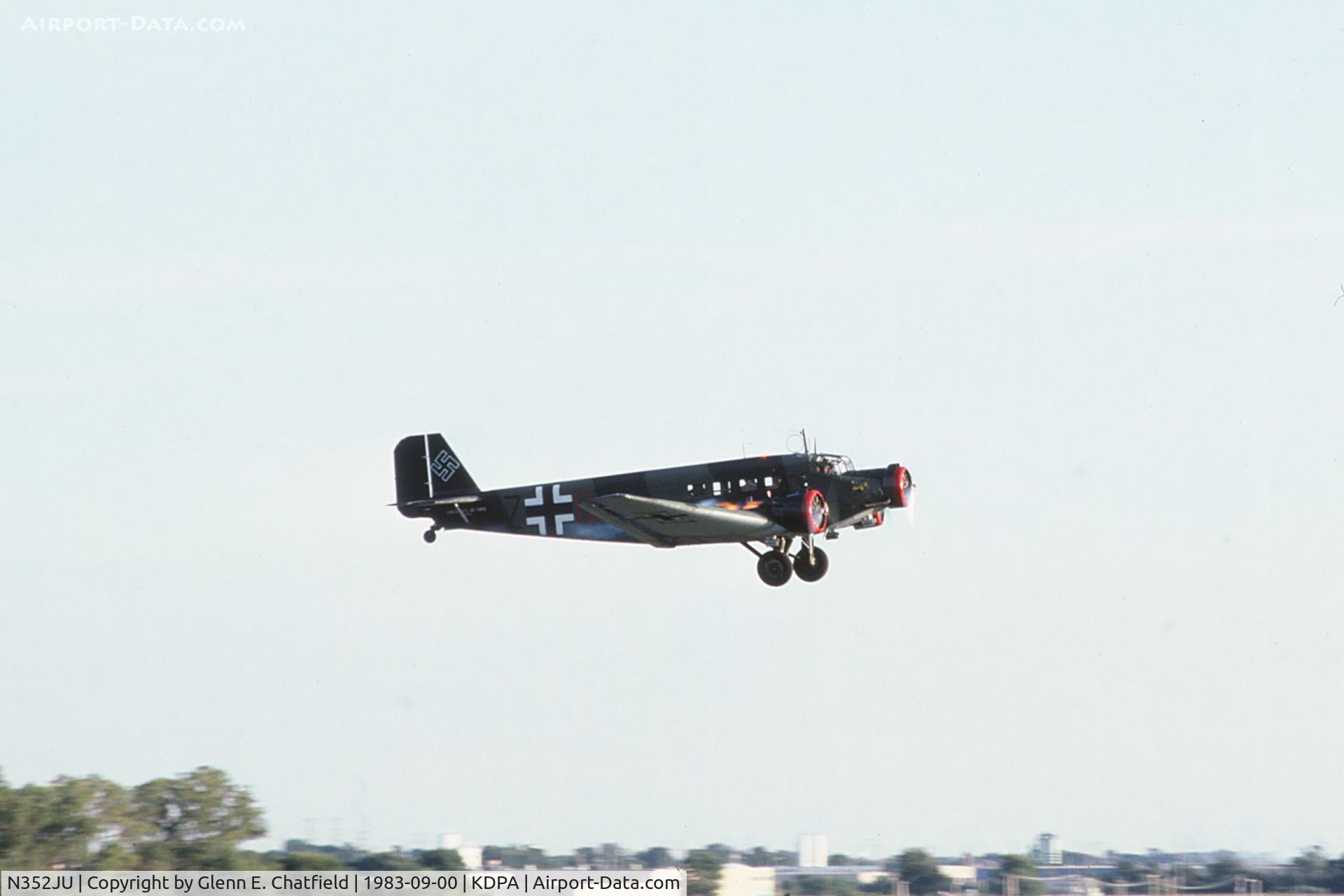 N352JU, 1941 Junkers (CASA) 352L (Ju-52) C/N 67, Fly by on runway 28, seen from the control tower