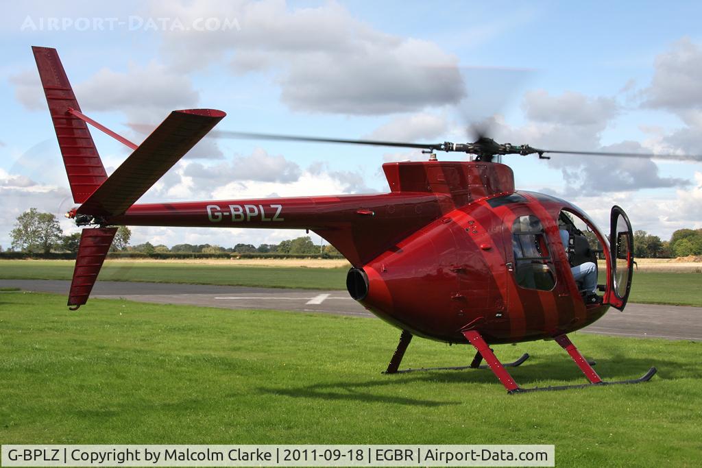 G-BPLZ, 1972 Hughes 369HS C/N 910342S, Hughes 369HS at The Real Aeroplane Company's Helicopter Fly-In, Breighton Airfield, September 18th 2011.