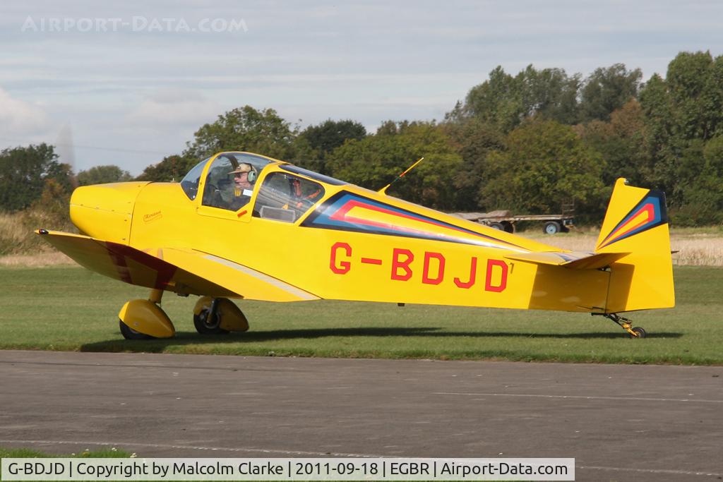 G-BDJD, 1977 Jodel D-112 C/N PFA 910, Jodel D112 at Breighton Airfield's Helicopter Fly-In, September 2011.
