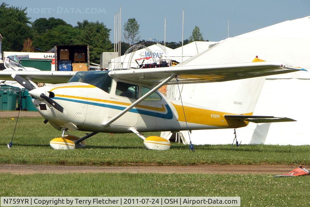 N759YR, 1978 Cessna 182Q Skylane C/N 18266369, On static display at 2011 Oshkosh