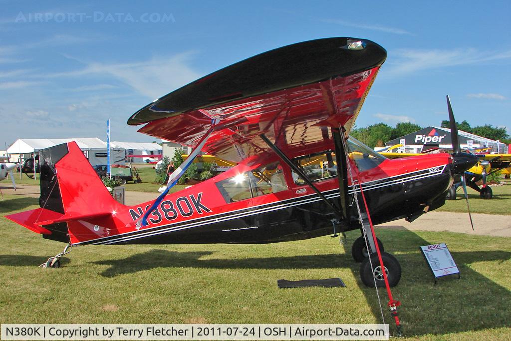 N380K, American Champion 8GCBC Scout C/N 543-2011, On static display at 2011 Oshkosh