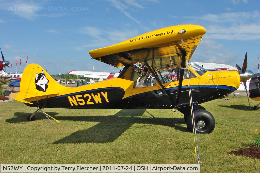 N52WY, Aviat A-1C-200 Husky C/N 3123, On static display at 2011 Oshkosh