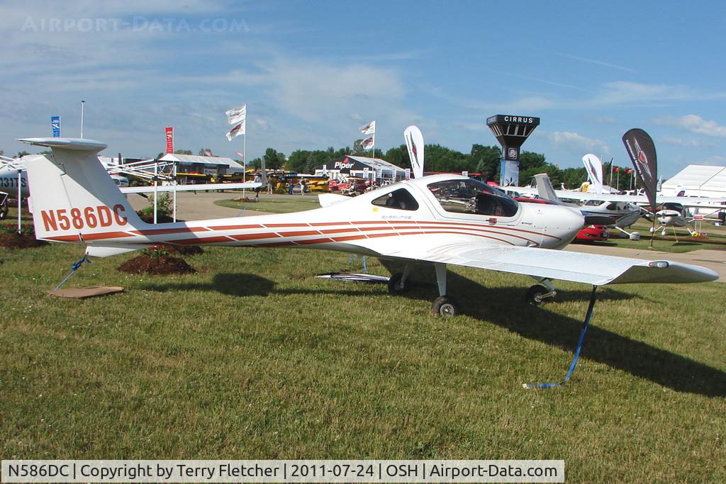 N586DC, Diamond DA-20C-1 Eclipse C/N C0596, On static display at 2011 Oshkosh