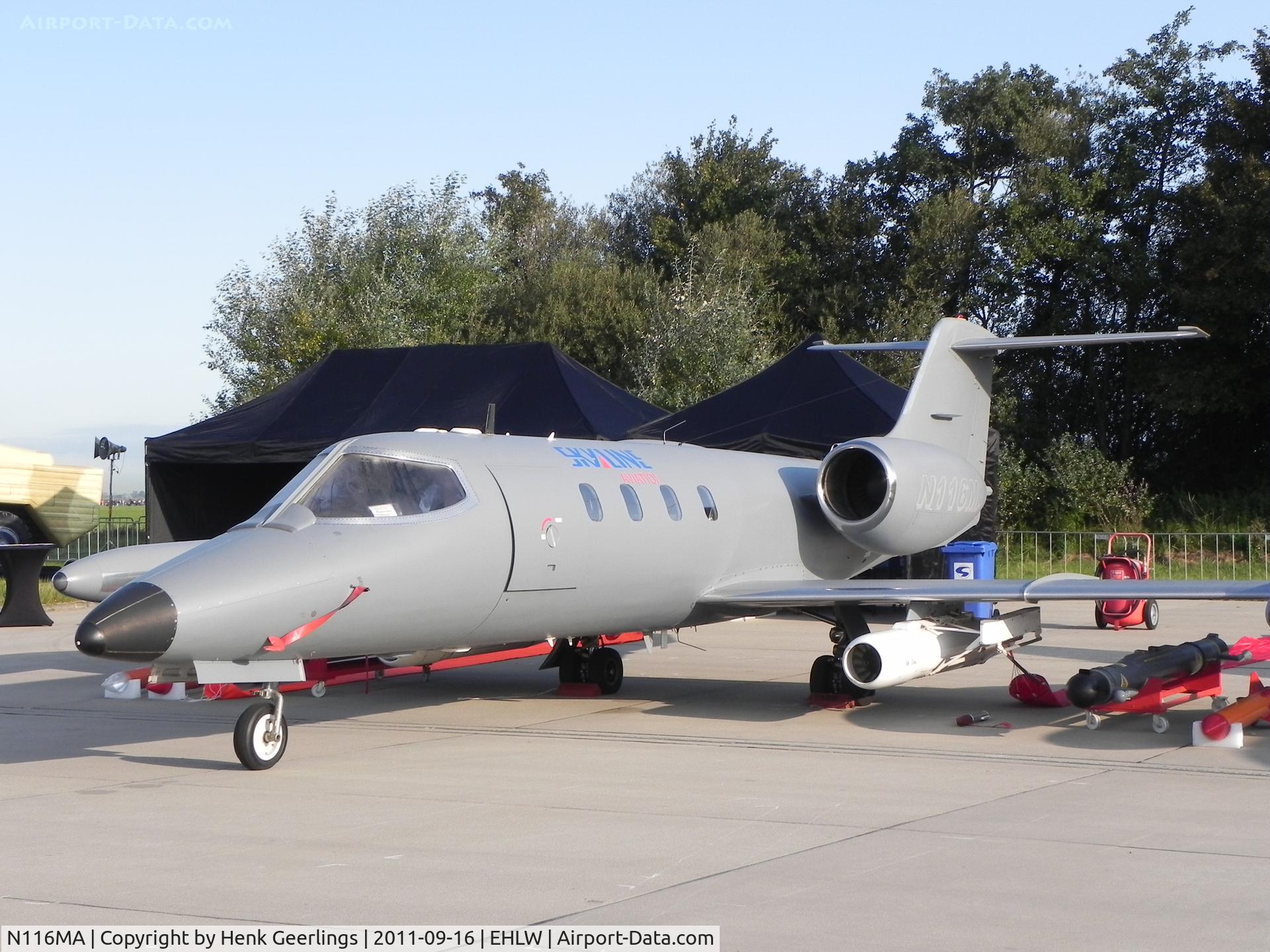 N116MA, 1977 Gates LearJet 36A C/N 029, Skyline Aviation  ; Dutch Air Force Open House , Leeuwarden AFB.September 2011