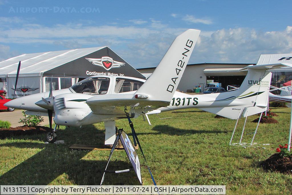 N131TS, 2005 Diamond DA-42 Twin Star C/N 42.073, On static display at 2011 Oshkosh
