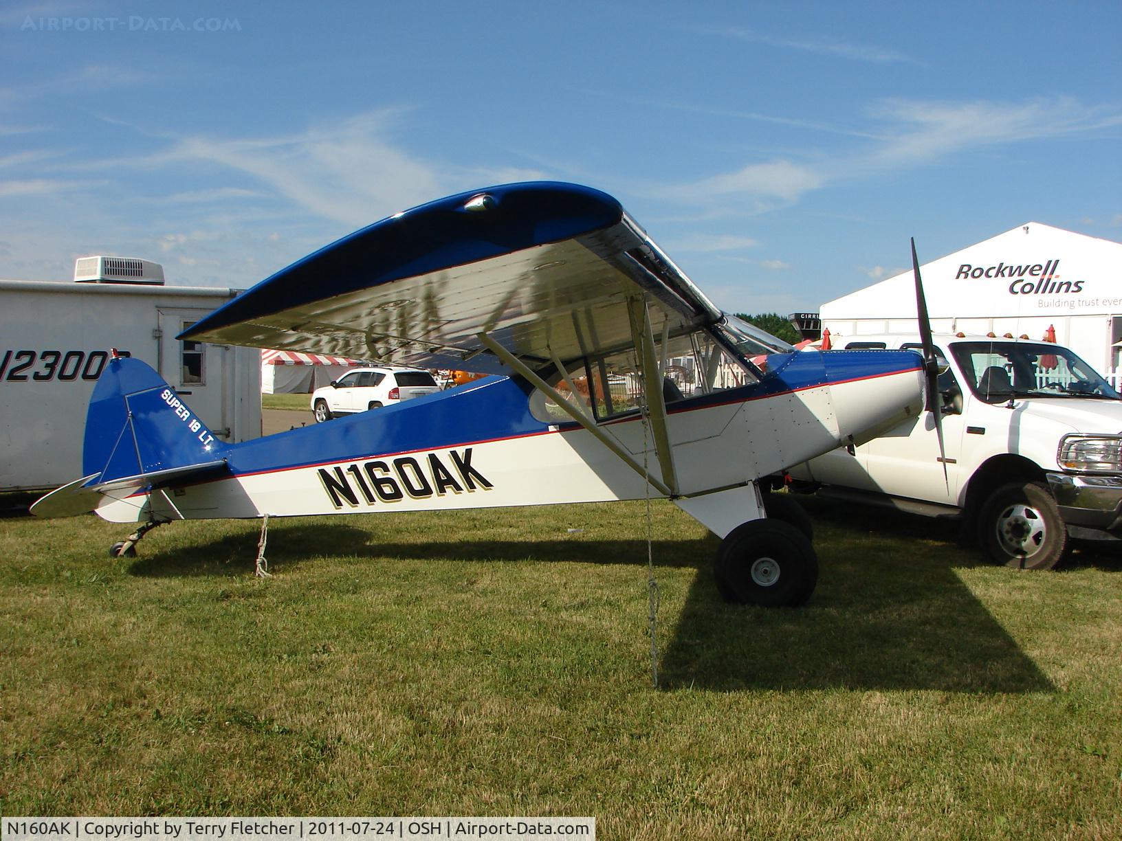 N160AK, Super 18 Llc S18 LT C/N S18-LT-01, On static display at 2011 Oshkosh