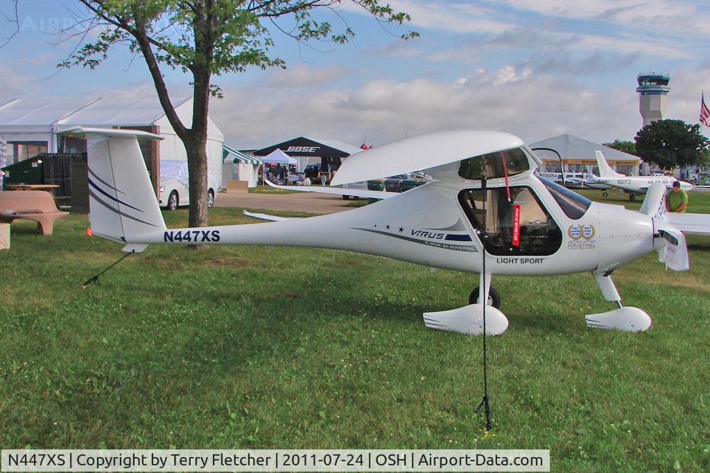 N447XS, Pipistrel Virus SW C/N 383 VSW 100 LSA, On static display at 2011 Oshkosh