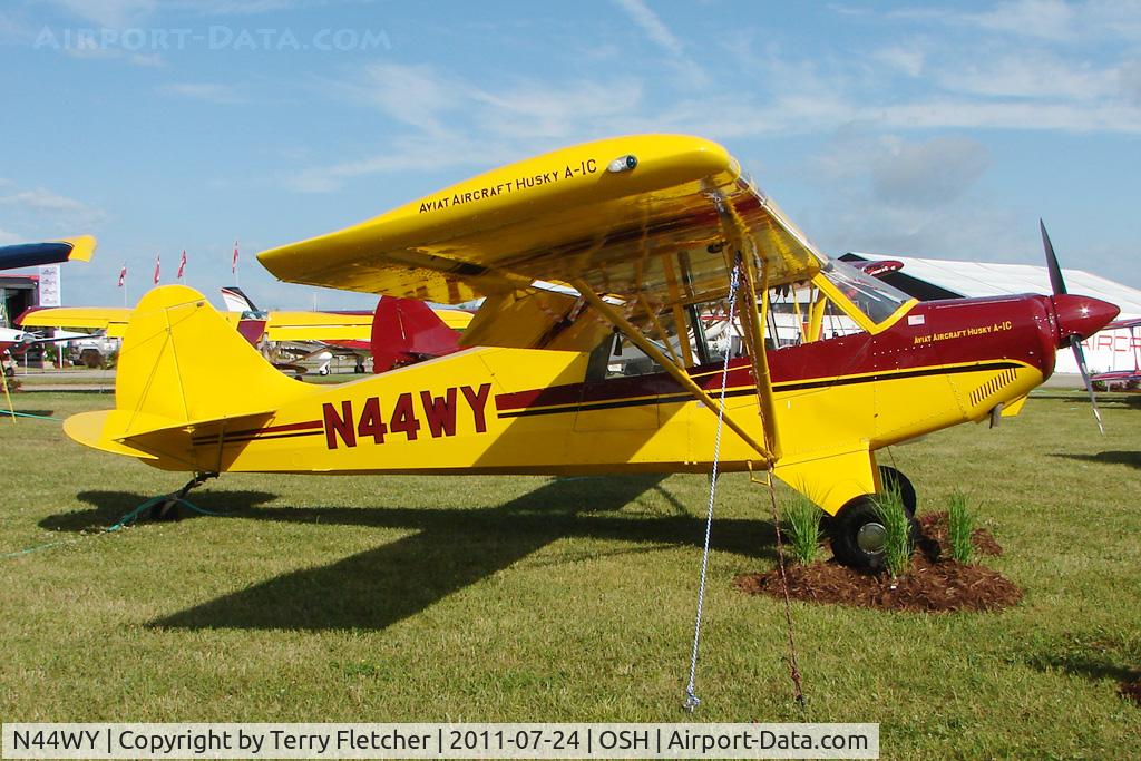 N44WY, 2008 Aviat A-1C-180 Husky C/N 3009, On static display at 2011 Oshkosh