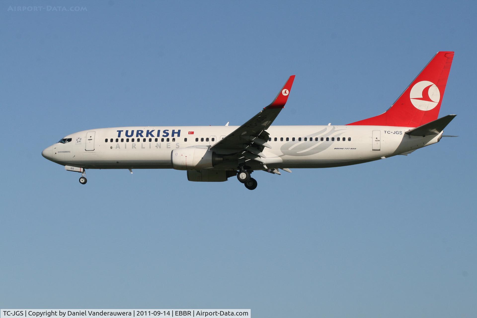 TC-JGS, 2006 Boeing 737-8F2 C/N 34416, Arrival of flight TK1937 to RWY 25L