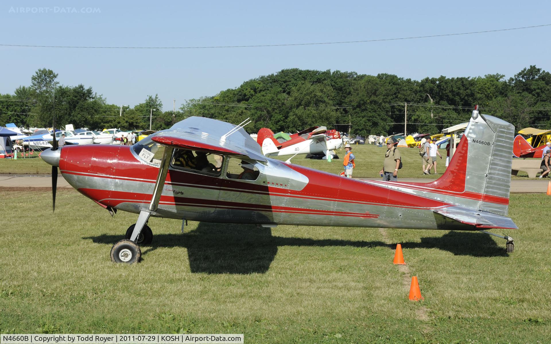 N4660B, 1955 Cessna 180 C/N 31558, AIRVENTURE 2011