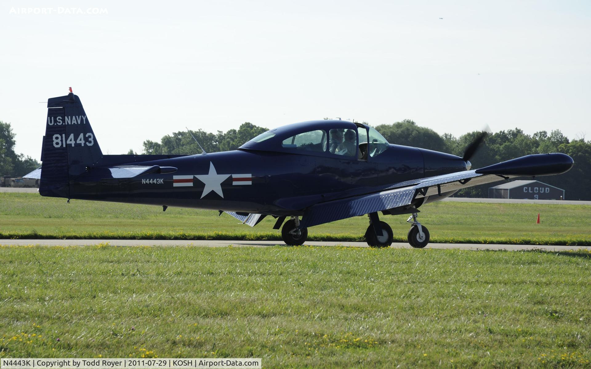 N4443K, 1948 Ryan Navion C/N NAV-4-1443, AIRVENTURE 2011