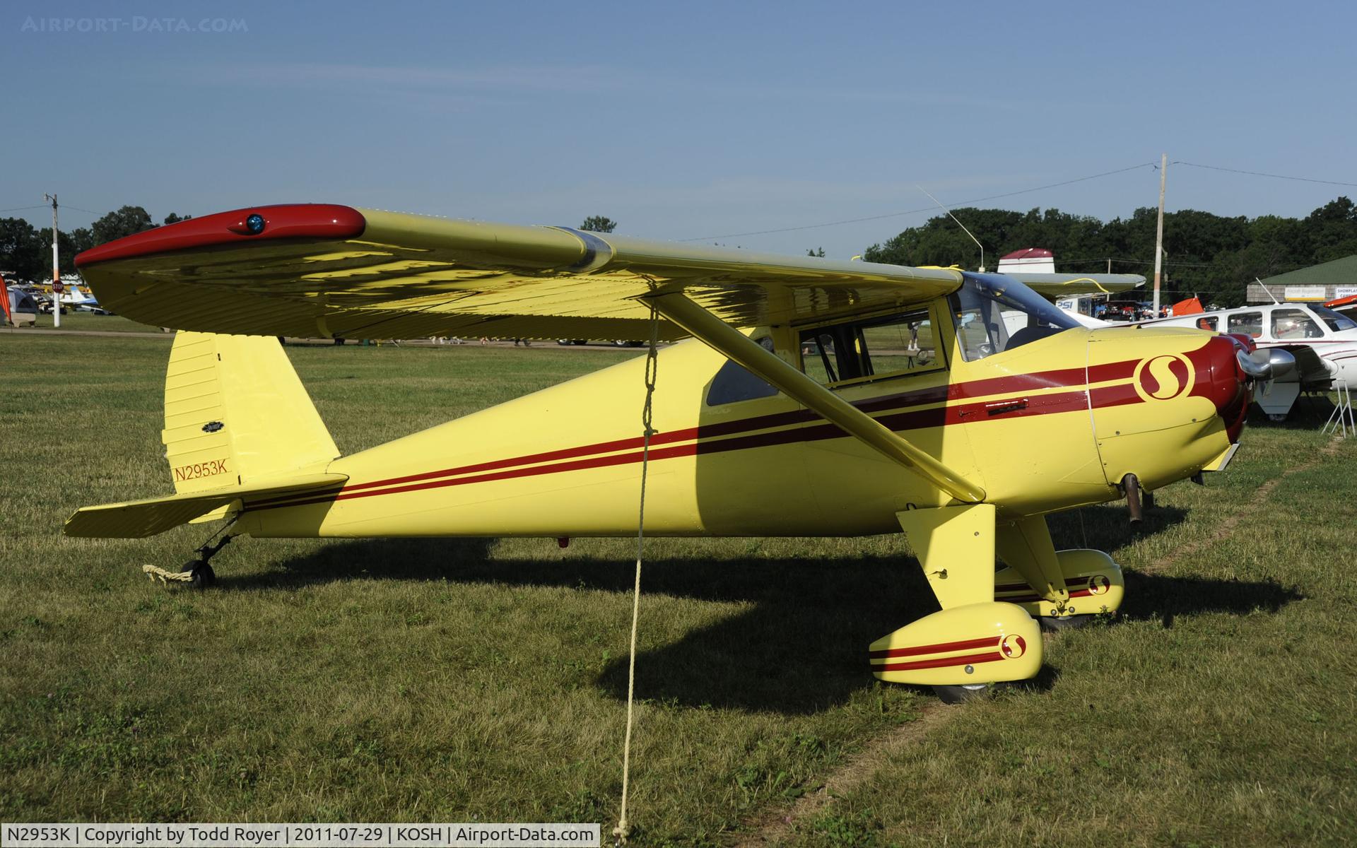 N2953K, 1947 Luscombe 8E Silvaire C/N 5680, AIRVENTURE 2011