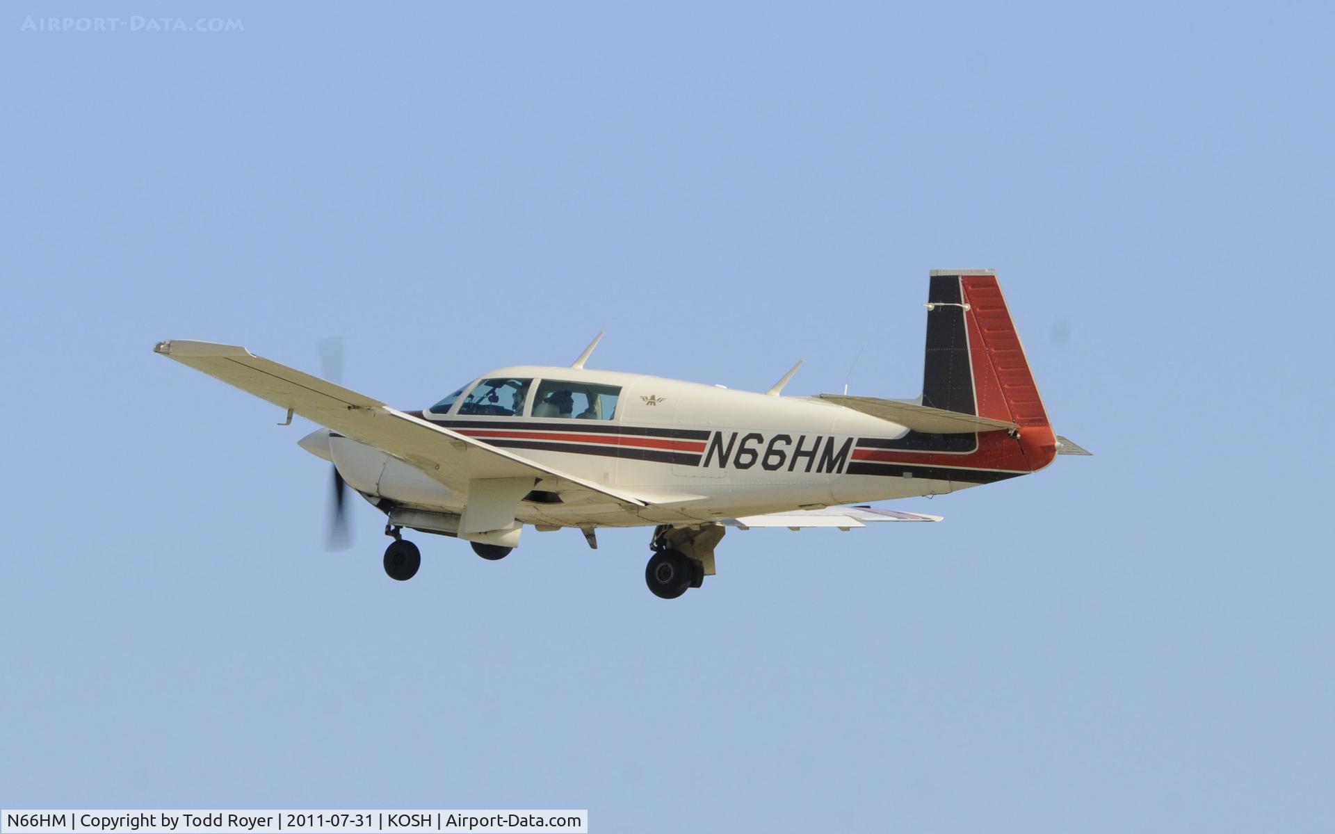 N66HM, 1981 Mooney M20J 201 C/N 24-1182, AIRVENTURE 2011
