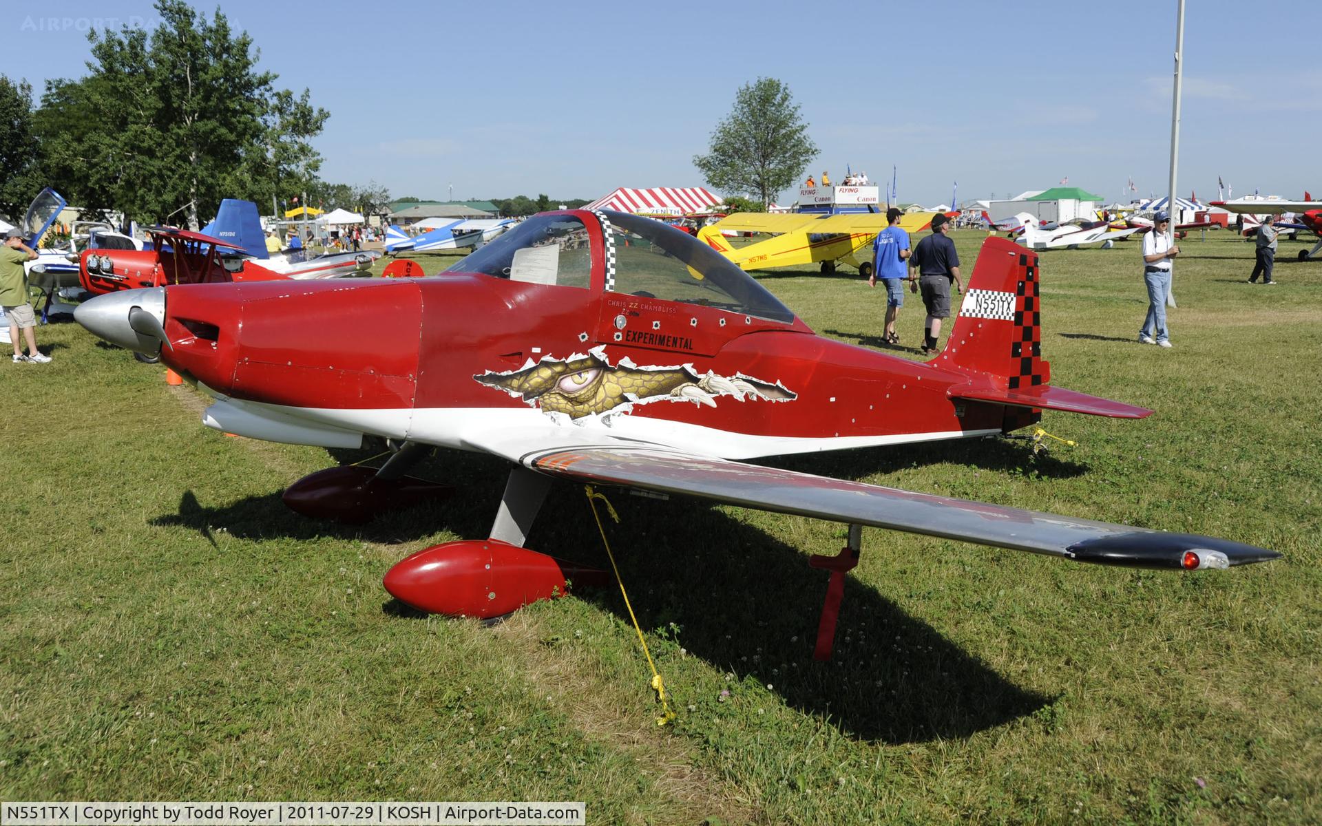 N551TX, 2000 Bushby Mustang II C/N MII-1984, AIRVENTURE 2011
