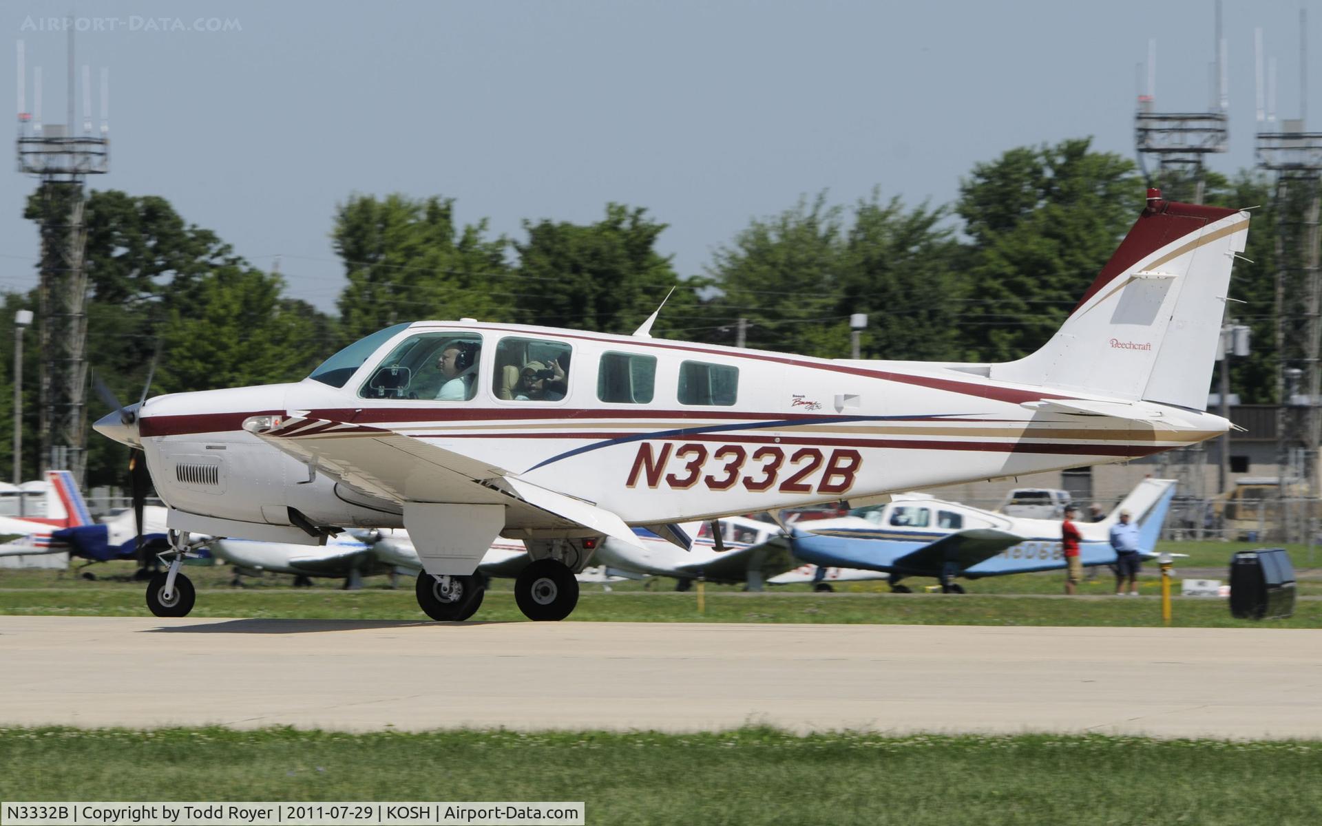 N3332B, 1997 Raytheon Aircraft Company A36 Bonanza C/N E-3140, AIRVENTURE 2011