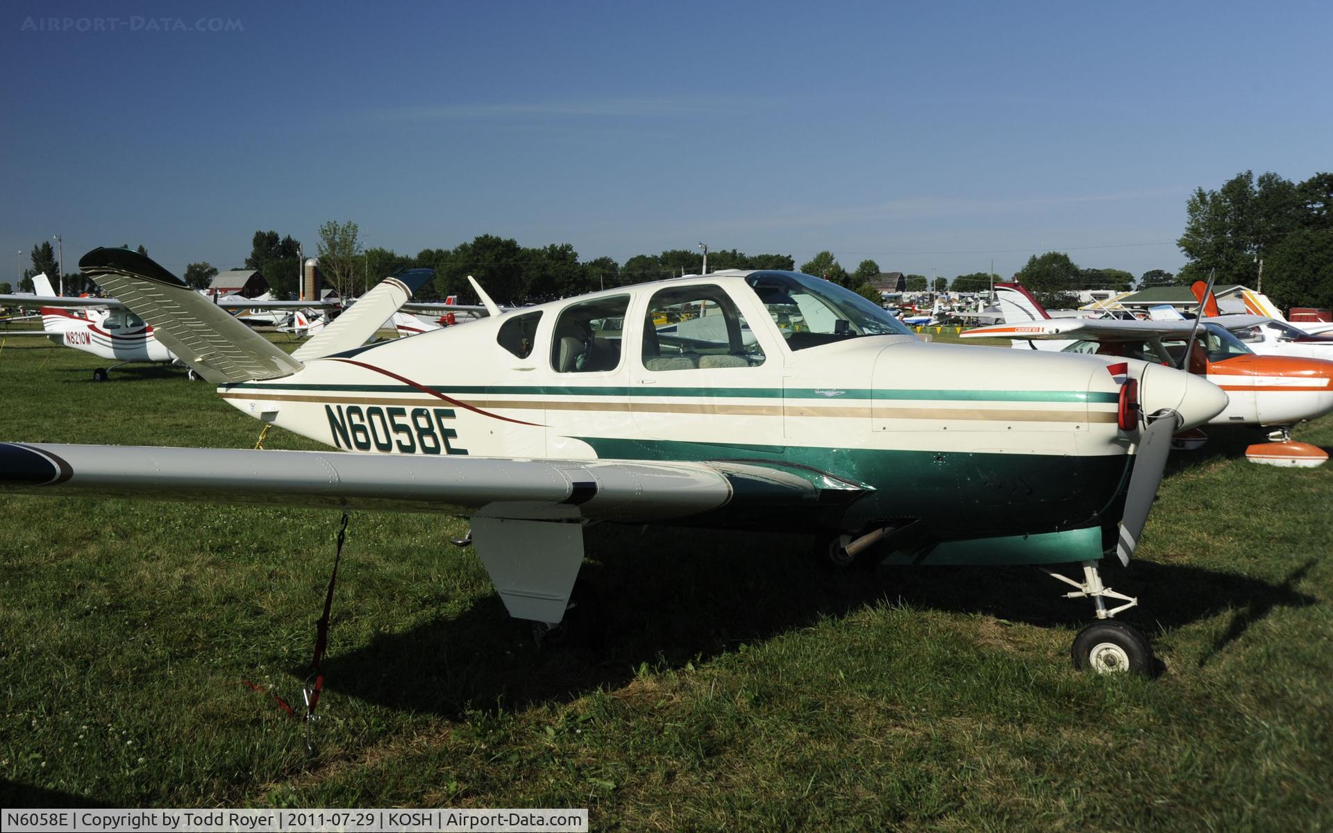 N6058E, 1959 Beech K35 Bonanza C/N D-6025, AIRVENTURE 2011