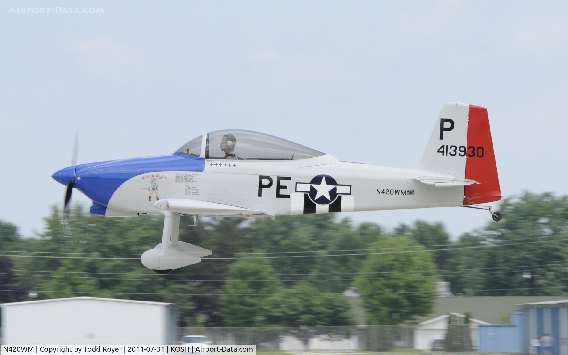N420WM, 2006 Vans RV-8 C/N 81925, AIRVENTURE 2011