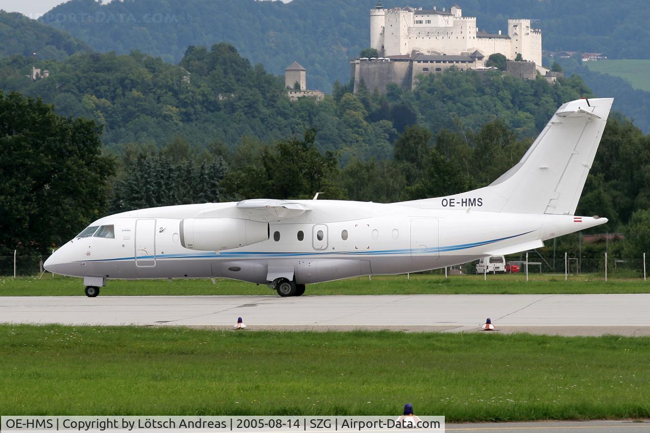 OE-HMS, 1999 Fairchild Dornier 328-300 328JET C/N 3121, Salzburg castle