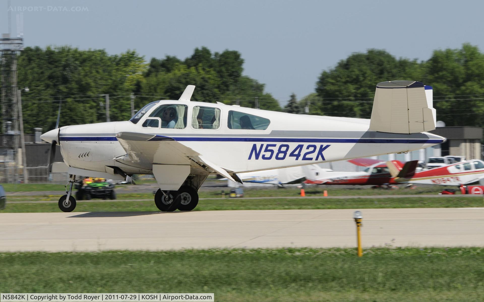 N5842K, 1965 Beech S35 Bonanza C/N D-7853, AIRVENTURE 2011
