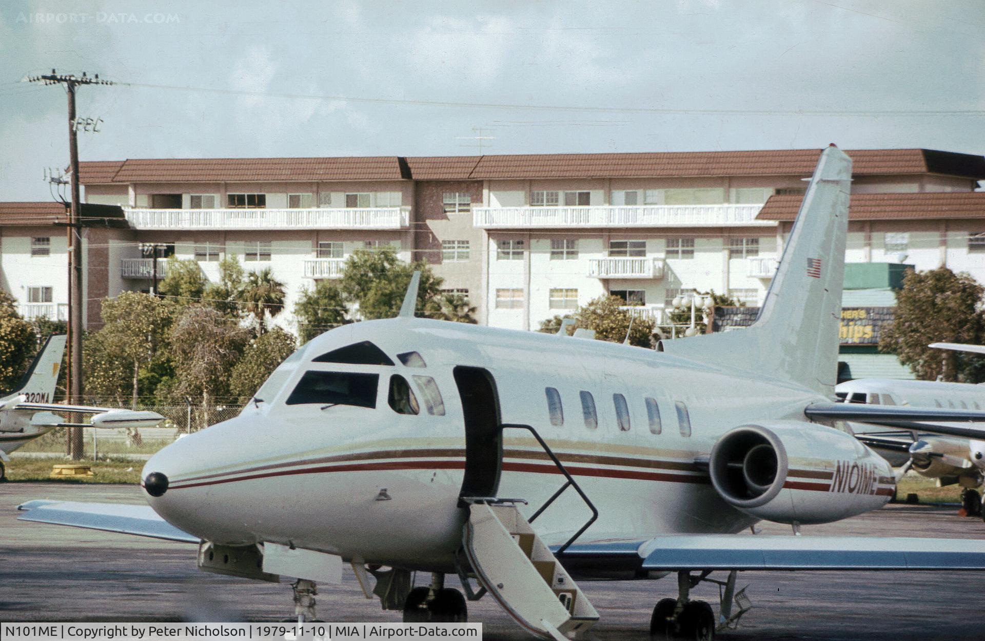 N101ME, 1979 North American Sabre 75A C/N 380-70, Sabre 75A as seen at Miami in November 1979.
