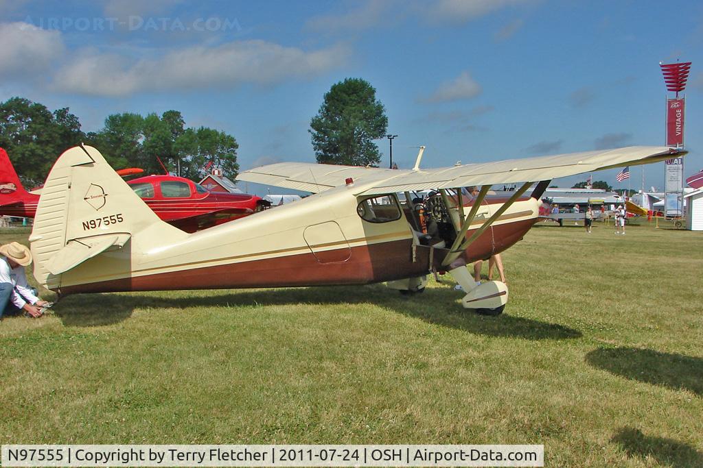 N97555, 1946 Stinson 108 Voyager C/N 108-555, At 2011 Oshkosh