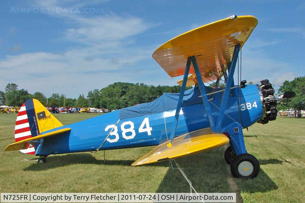 N725FR, 1940 Boeing A75 C/N 75-384, At 2011 Oshkosh