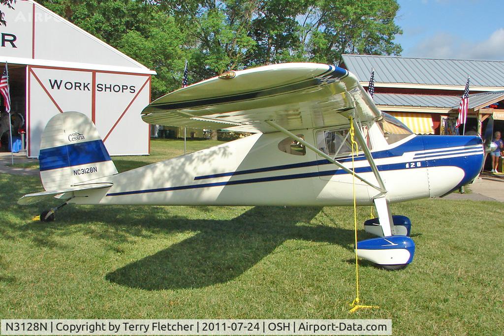 N3128N, 1947 Cessna 120 C/N 13386, At 2011 Oshkosh