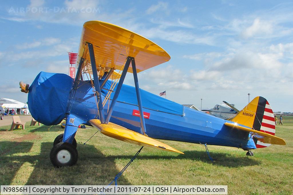 N9856H, 1943 Boeing A75N1(PT17) C/N 75-4988, At 2011 Oshkosh