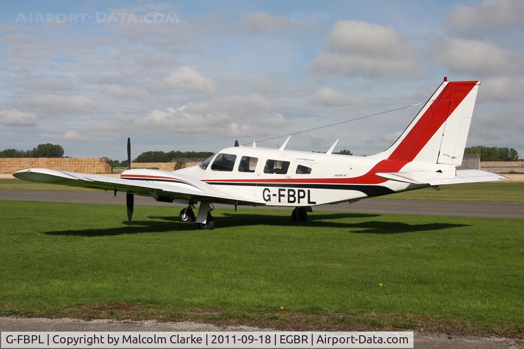 G-FBPL, 1973 Piper PA-34-200 Seneca C/N 34-7450056, Piper PA-34-200 Seneca at Breighton Airfield's Helicopter Fly-In, September 2011.