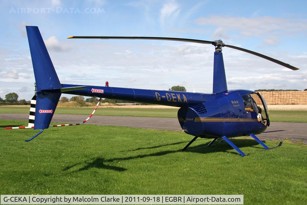 G-CEKA, 2007 Robinson R44 Raven II C/N 11639, Robinson R44 II at Breighton Airfield's Helicopter Fly-In, September 2011.