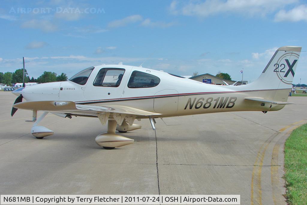 N681MB, 2010 Cirrus SR22 C/N 3664, At 2011 Oshkosh