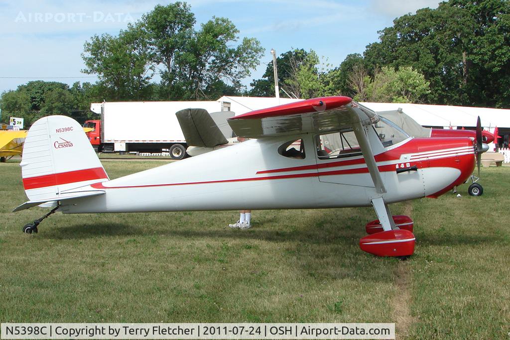 N5398C, 1950 Cessna 140A C/N 15531, At 2011 Oshkosh