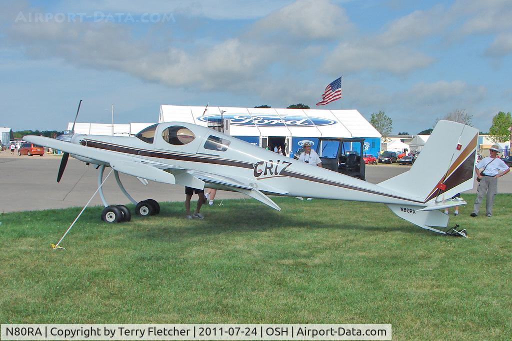 N80RA, 1984 Rutan Model 72 Grizzly C/N 001, At 2011 Oshkosh