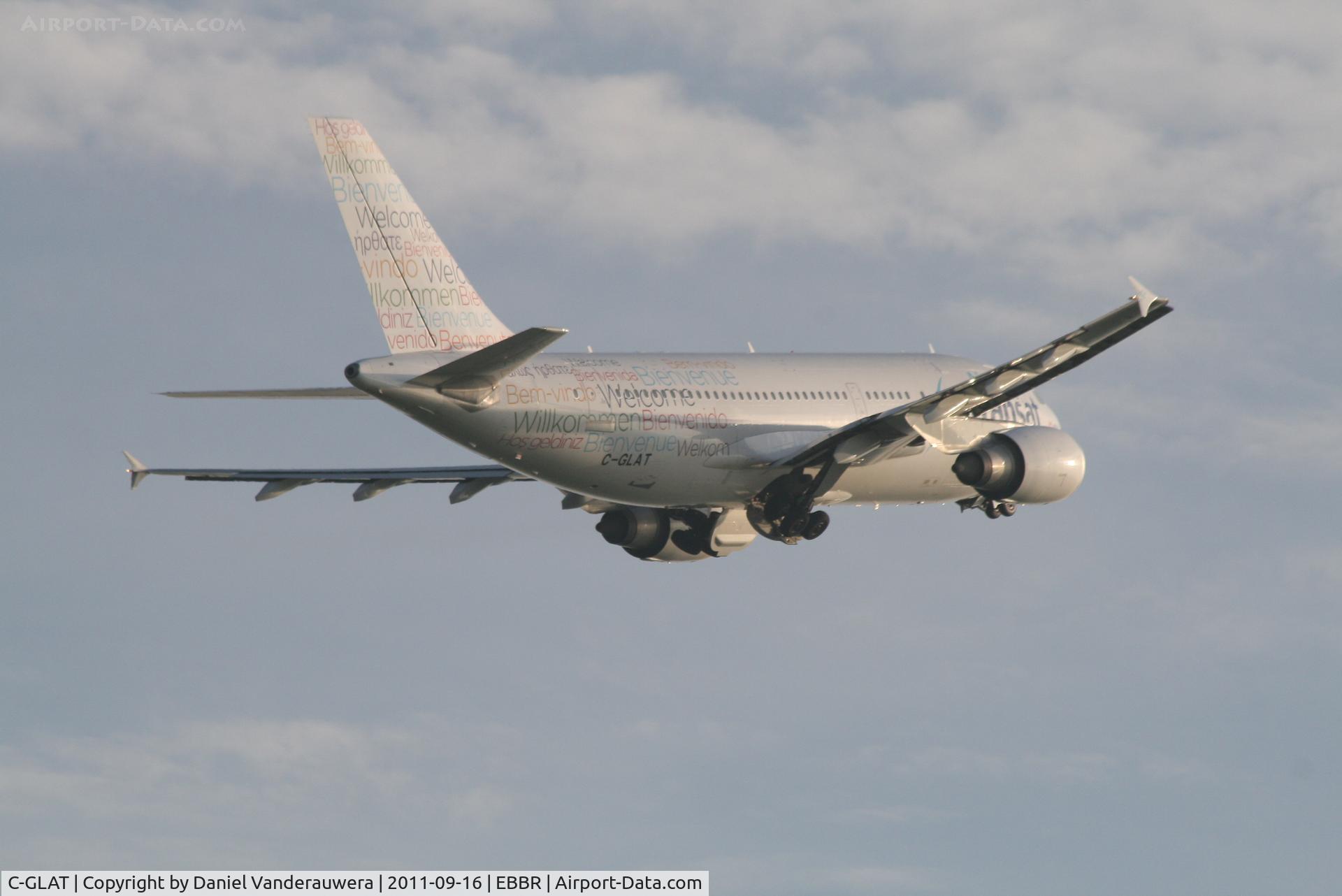 C-GLAT, 1991 Airbus A310-308 C/N 588, Flight TS154 is climbing from RWY 07R