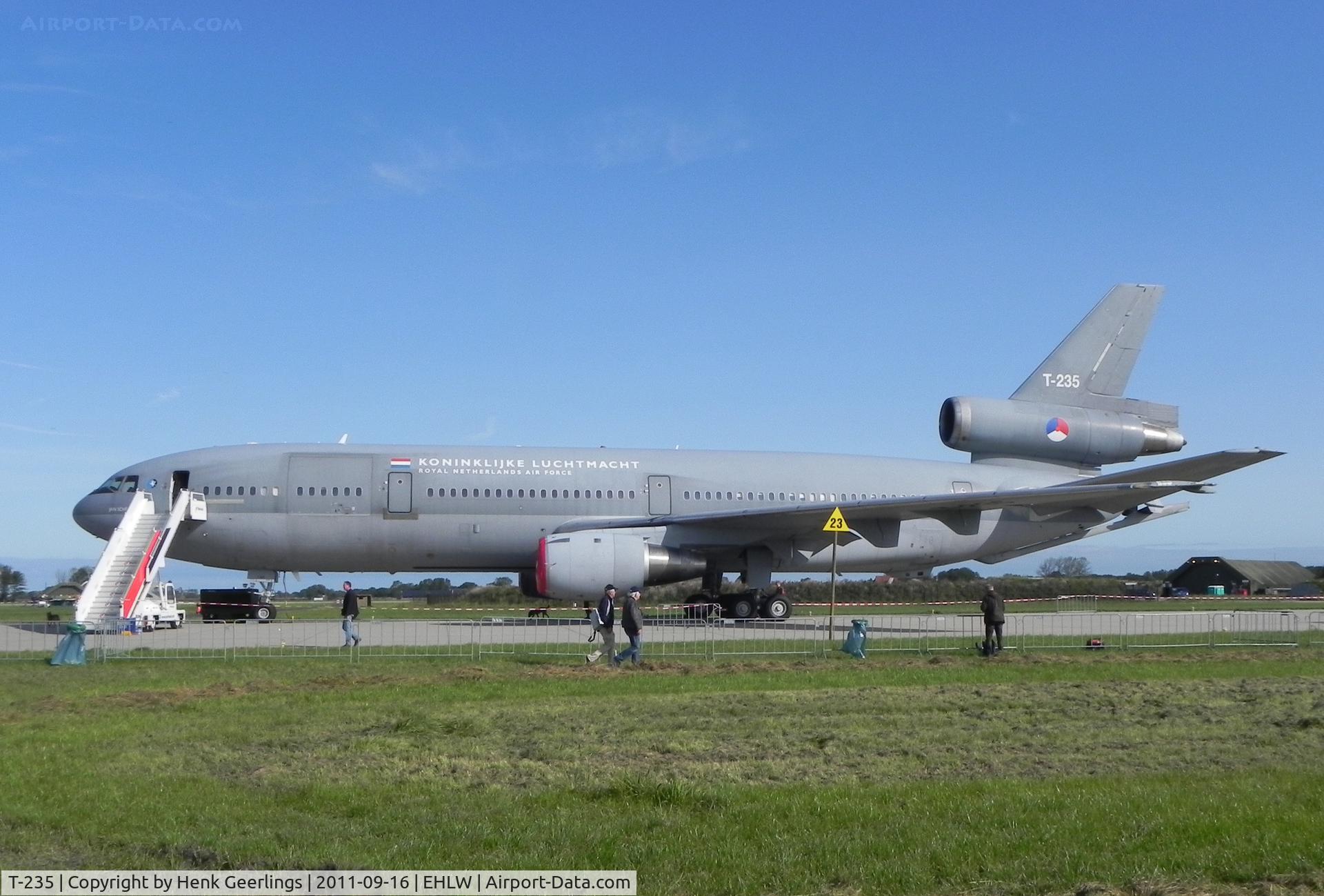 T-235, 1976 McDonnell Douglas DC-10-30 (CF) C/N 46956, Dutch AF KDC10; Dutch Air Force Open Day at Leeuwarden AFB , Sep 2011 RNLAF in Dutch language on the KDC-10