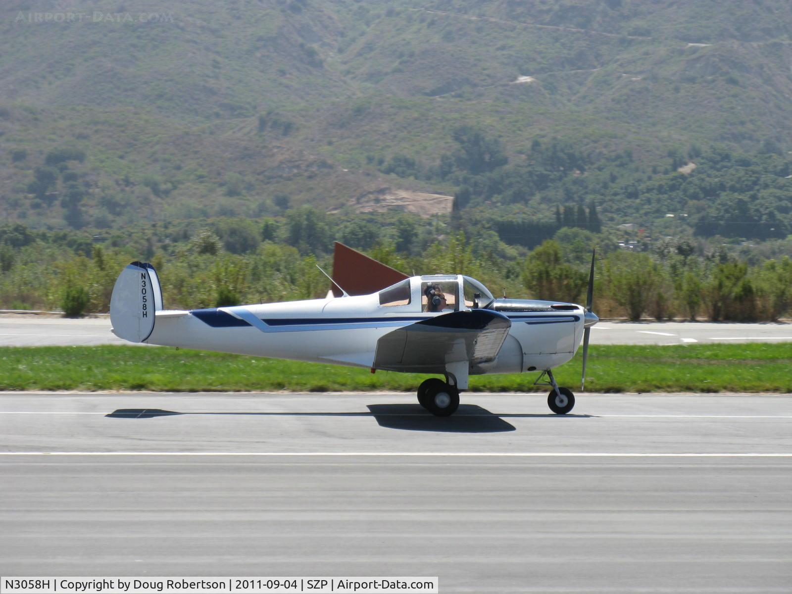 N3058H, 1946 Erco 415C Ercoupe C/N 3683, 1946 ERCO Ercoupe 415-C, Continental C85 85 Hp, landing roll Rwy 22