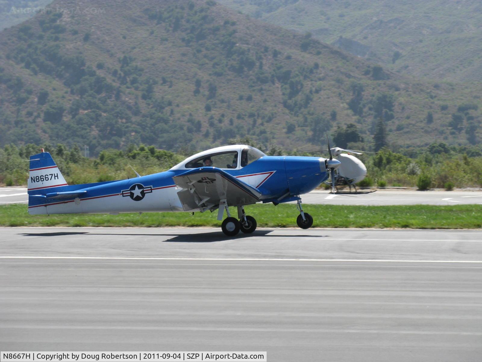 N8667H, 1947 North American Navion C/N NAV-4-667, 1947 North American NAVION, Continental IO-520 285 Hp upgrade, Young Eagles Flight landing Rwy 22