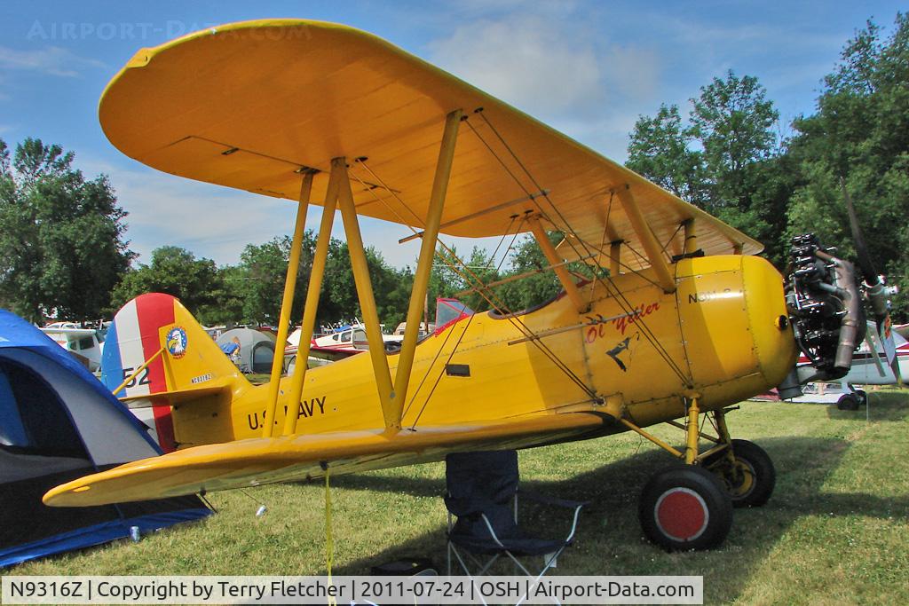 N9316Z, 1941 Naval Aircraft Factory N3N-3 C/N 1994, At 2011 Oshkosh