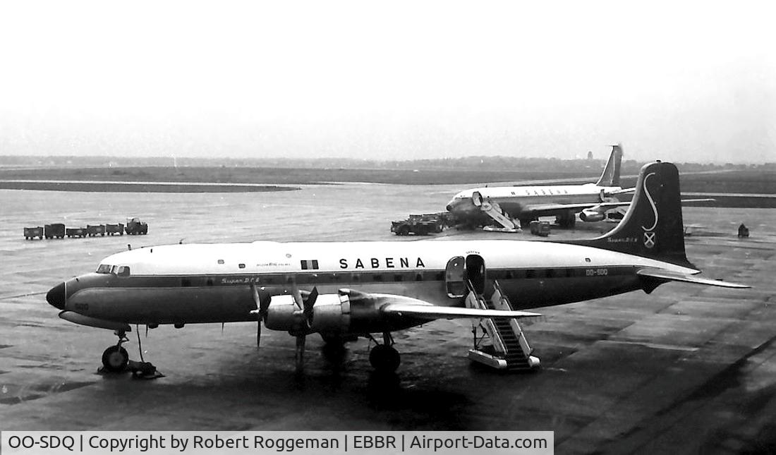 OO-SDQ, 1955 Douglas DC-6B C/N 44695, Late 1950's.