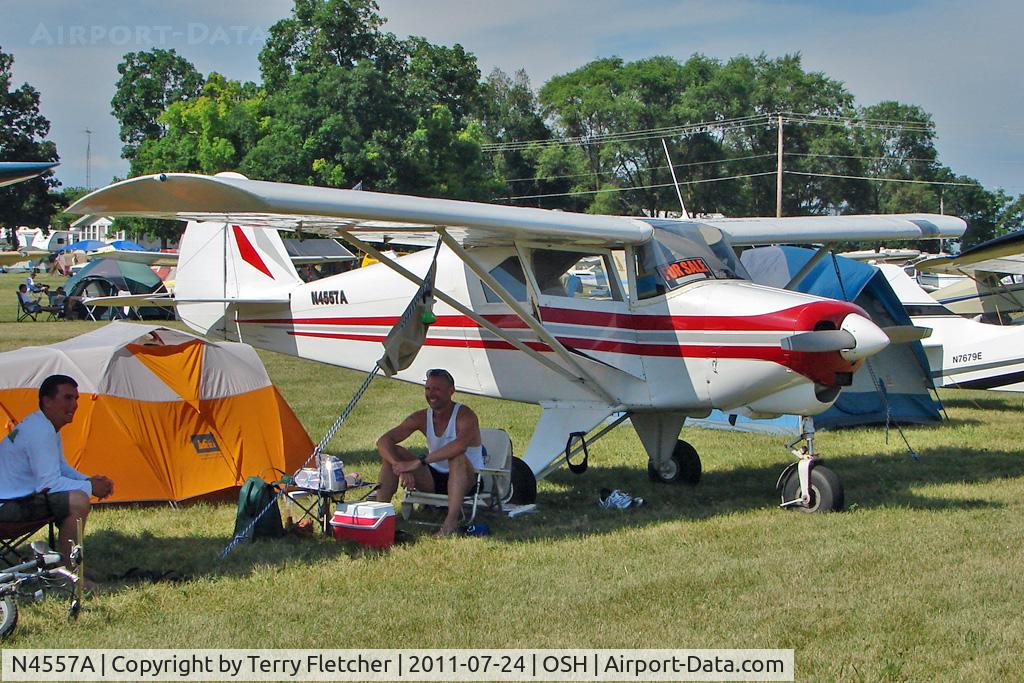 N4557A, 1956 Piper PA-22-150 C/N 22-3868, At 2011 Oshkosh