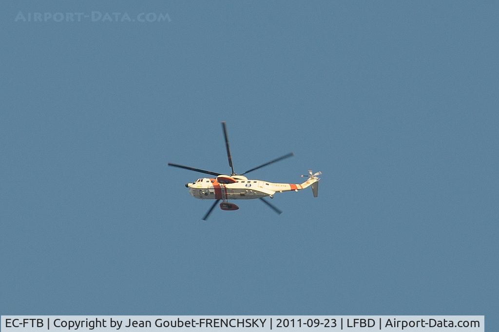 EC-FTB, 1974 Sikorsky S-61N C/N 61741, in flight level 75 to north