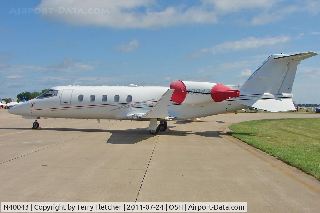 N40043, 2011 Learjet 60XR C/N 60-400, At 2011 Oshkosh